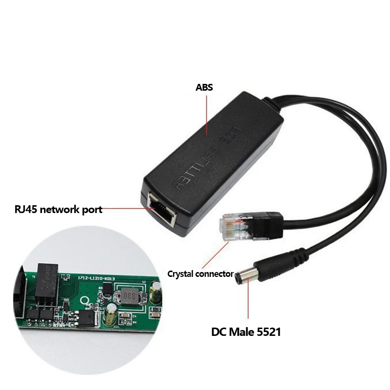 48V to 12V PoE Splitter